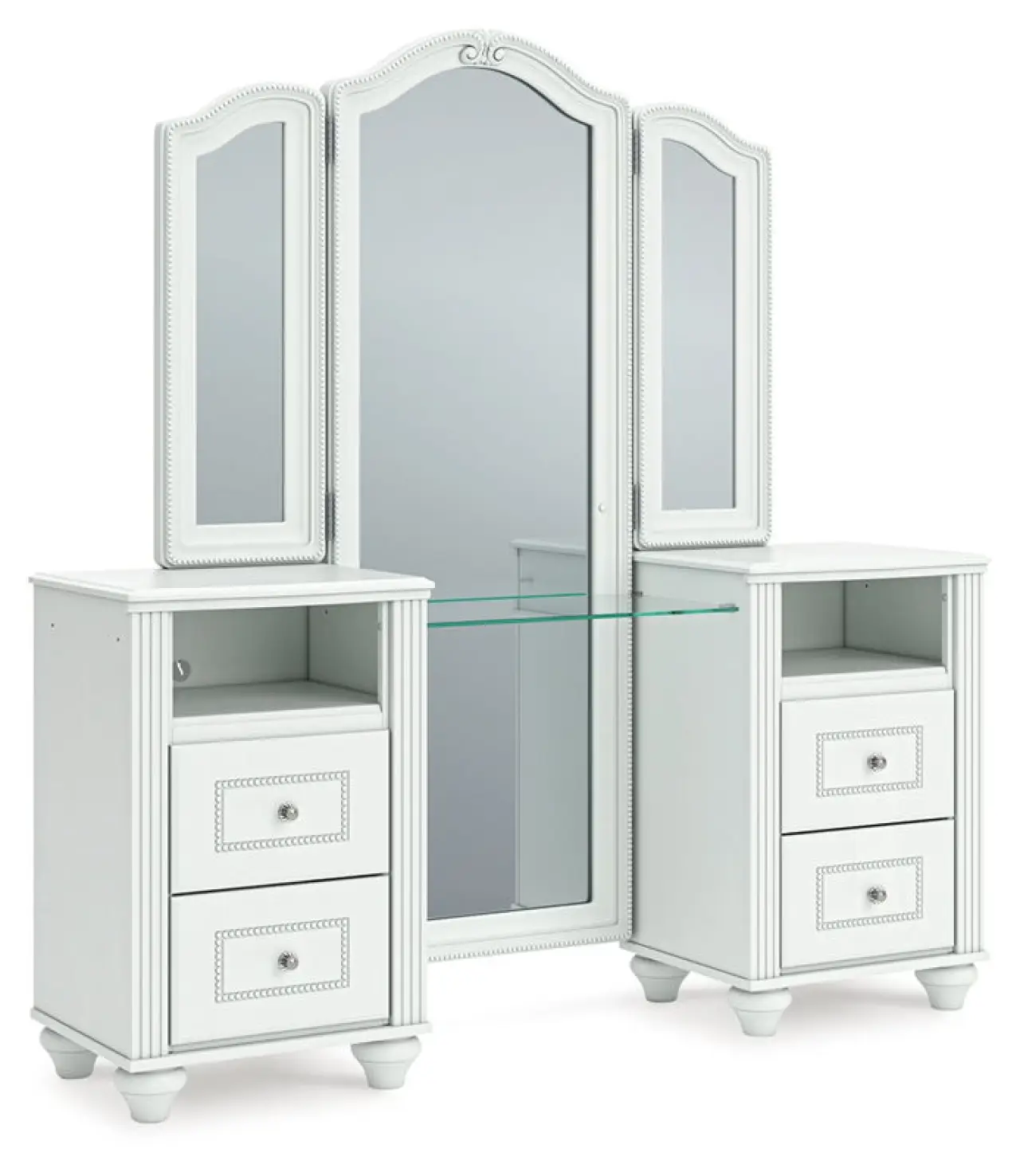 Kozlani - Vanity With Mirror - White
