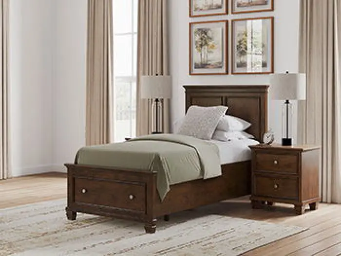 Danabrin - Twin/Full Bed Rails - Brown