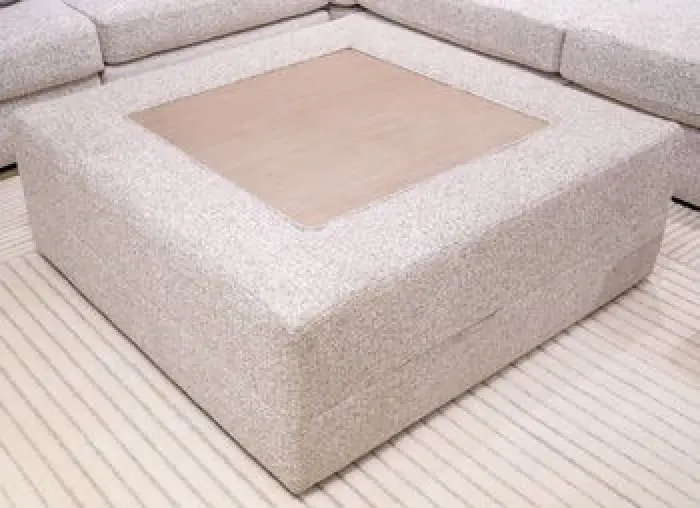 Ashbourne Estate - Oversized Accent Ottoman - Snowstone