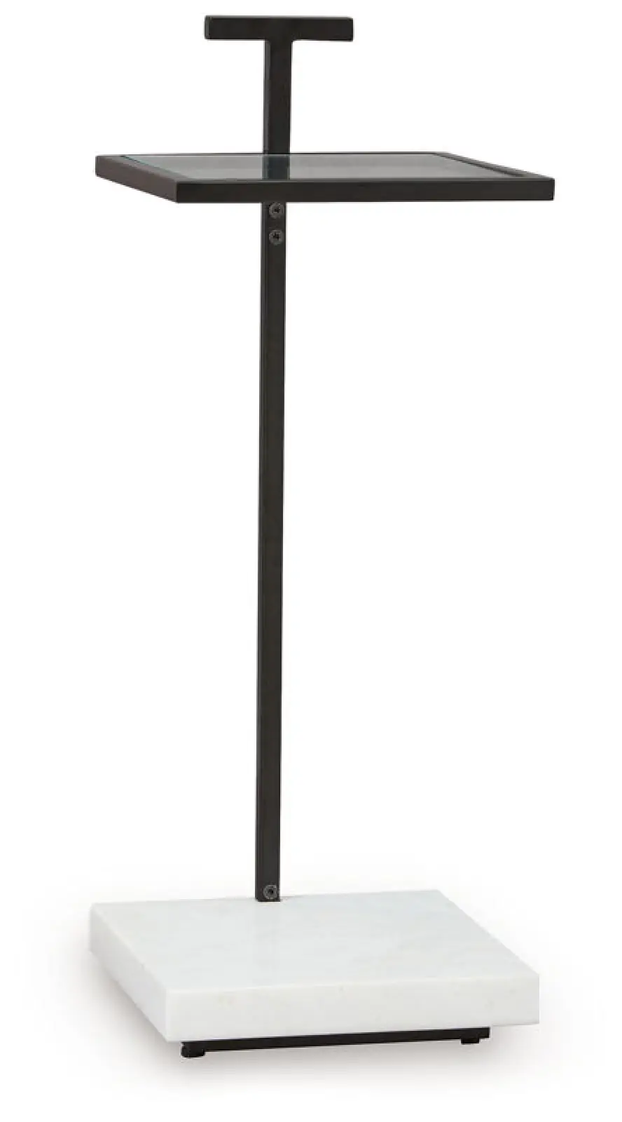 Mannill - Accent Table - Black / White
