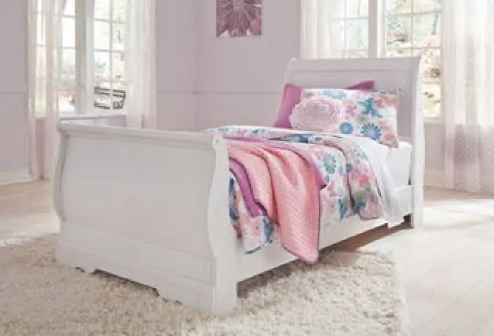 Anarasia - Twin Sleigh Rails - White