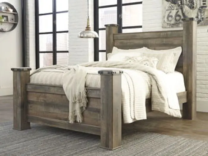 Trinell - Queen Poster Rails - Brown