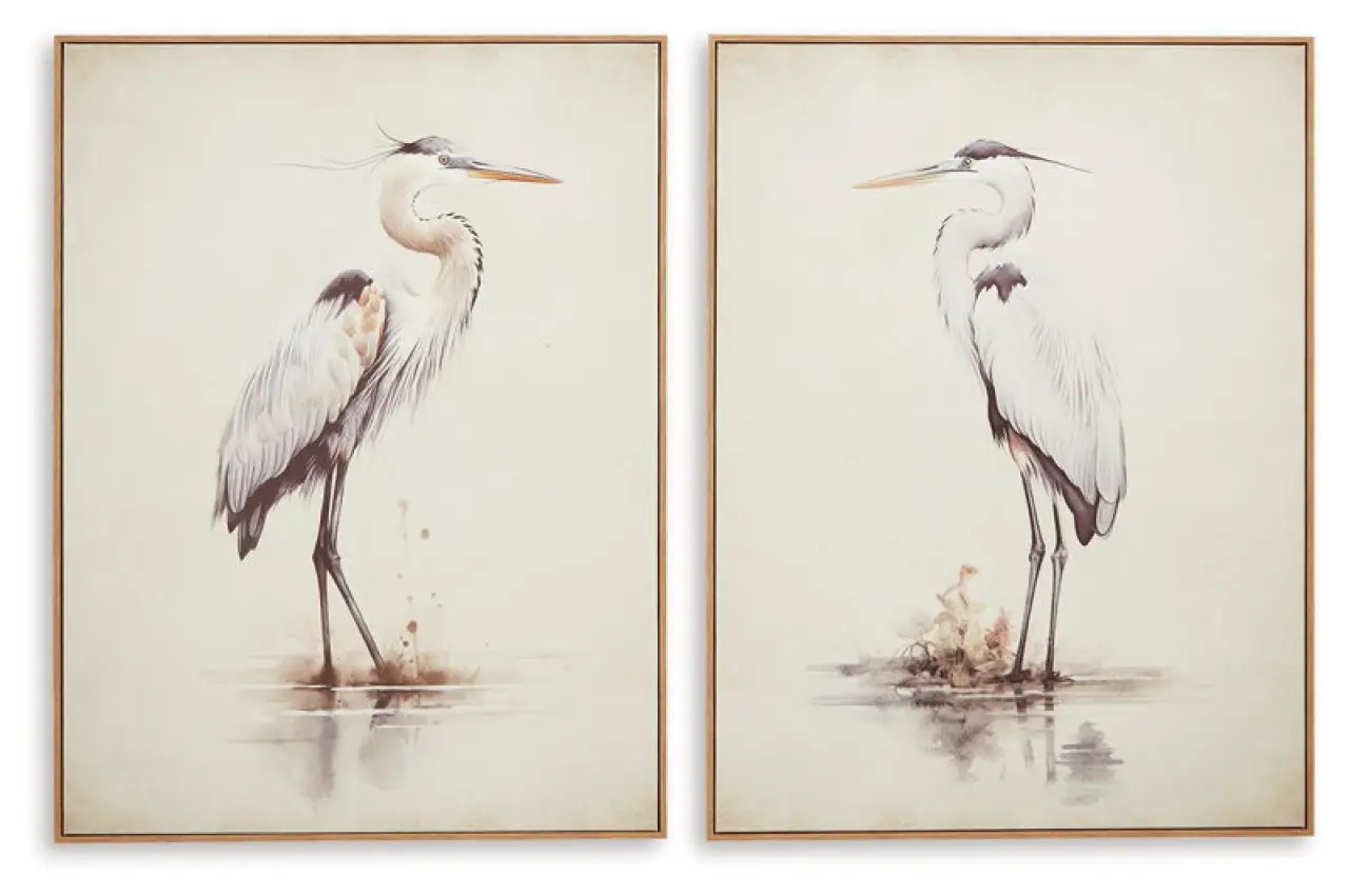 Aubinell - Wall Art Set (Set of 2) - Beige