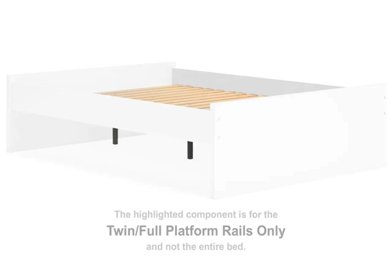 Onita - Twin/Full Platform Rails - White