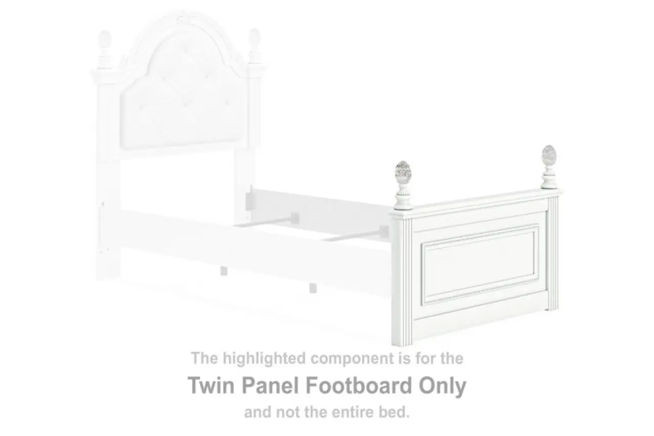 Kozlani - Twin Panel Footboard - White