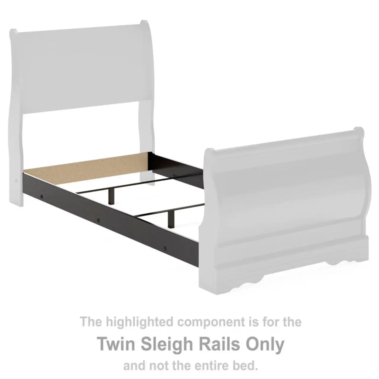 Huey Vineyard - Twin Sleigh Rails - Black