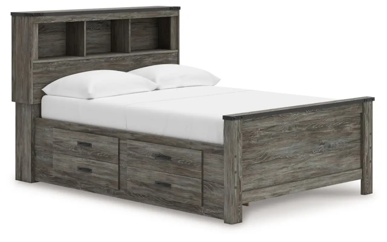 Frandern - Bookcase Panel Bed
