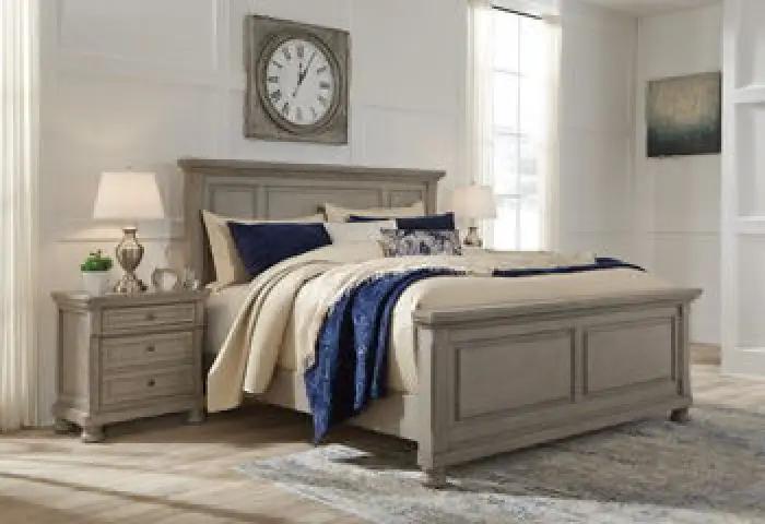 Lettner - California King Rails - Light Gray