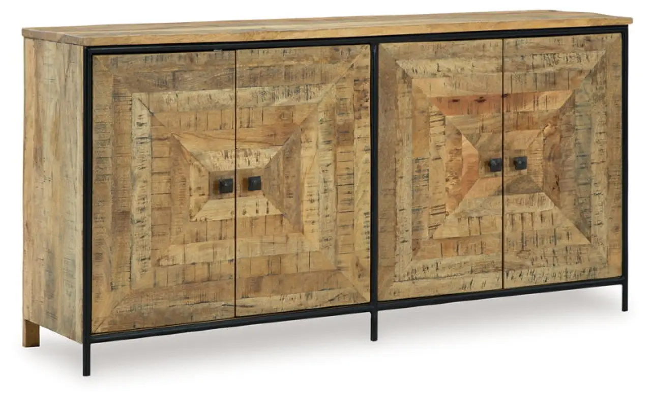 Camney - Accent Cabinet - Brown / Black