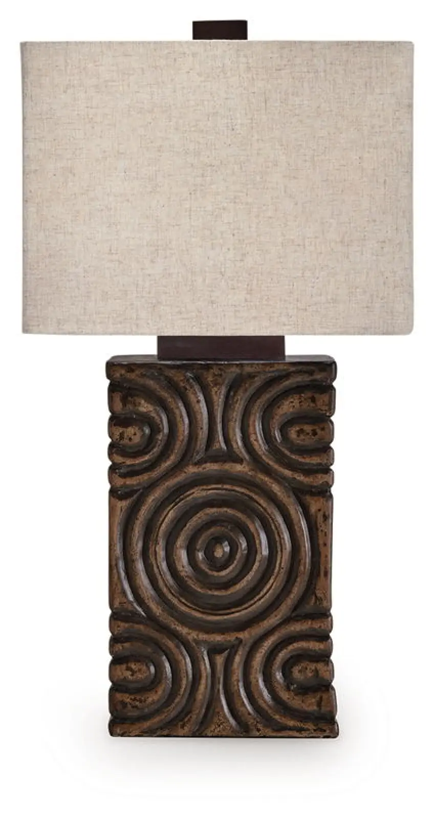 Heathbury - Paper Table Lamp - Antique Brown