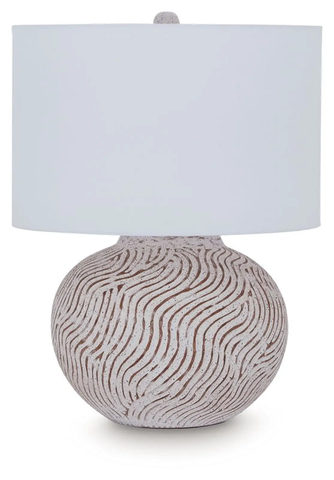 Vien - Terracotta Table Lamp - Distressed White