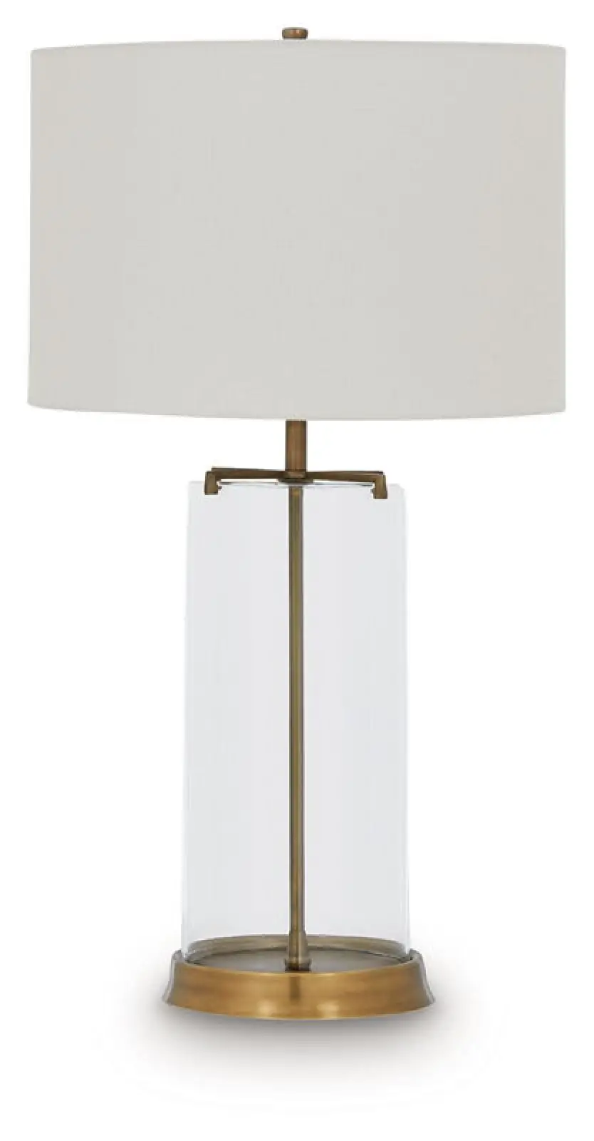 Gizeh - Glass Table Lamp - Clear / Gold Finish