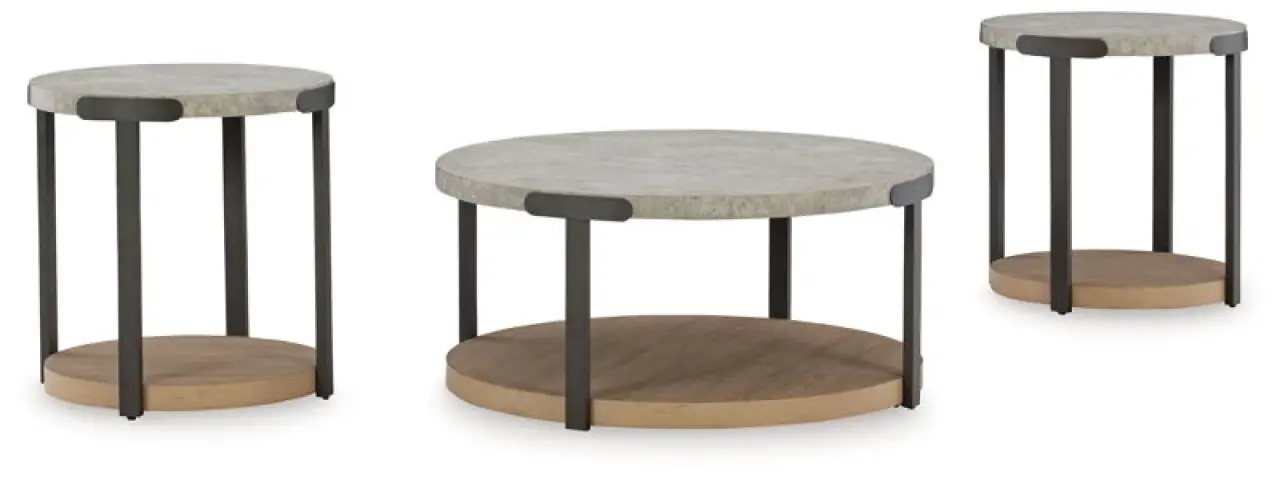 Darthurst - Occasional Table Set (Set of 3) - Light Brown