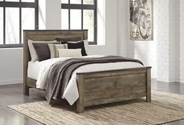Trinell - Queen Panel Rails - Brown