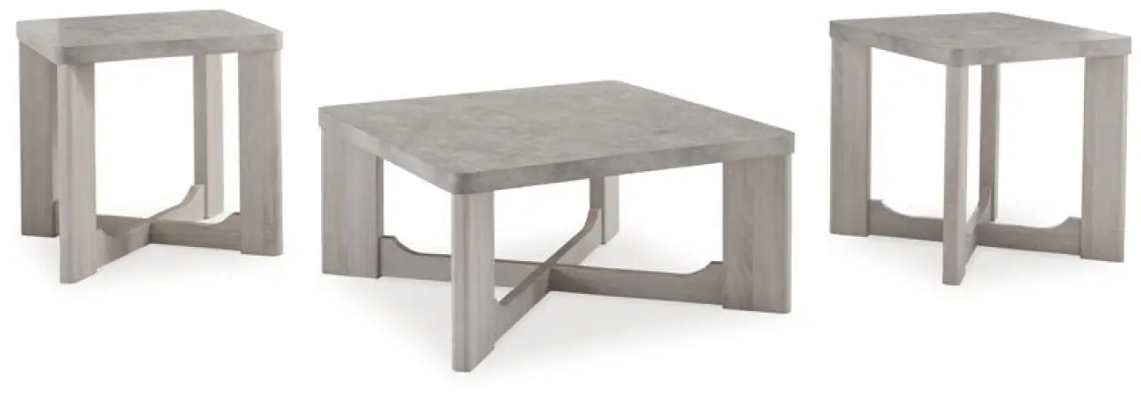Garnilly - Occasional Table Set (Set of 3) - Whitewash
