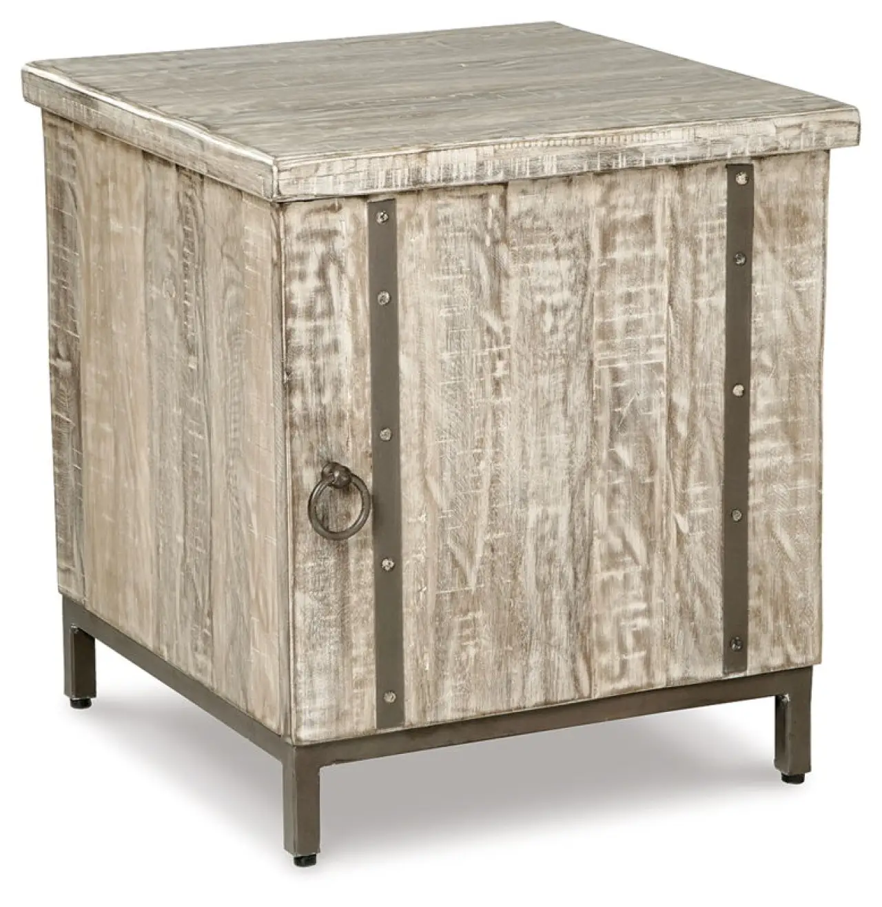 Laddford - Accent Cabinet - Shelf - Whitewash