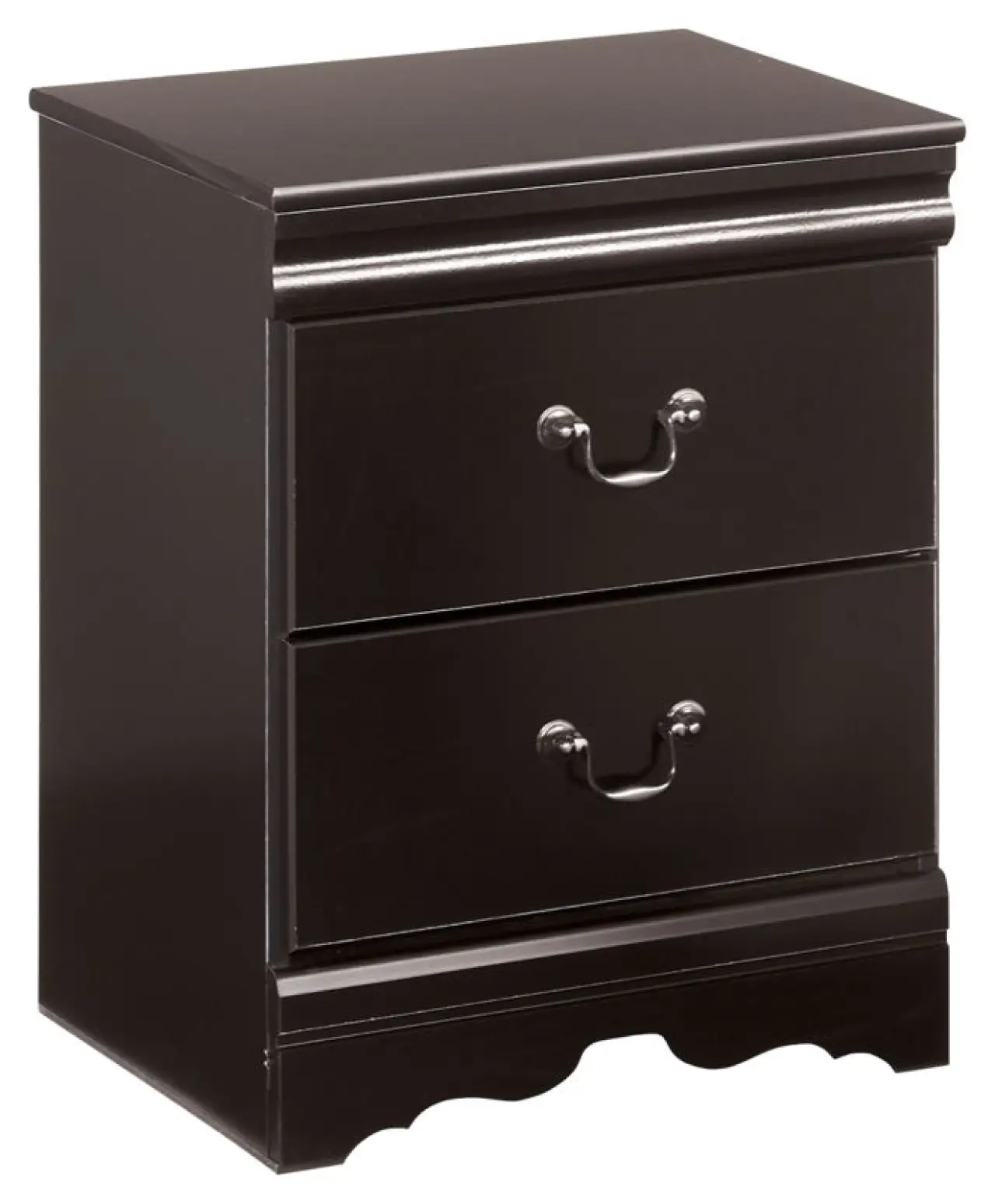 Huey Vineyard - Two Drawer Night Stand - Black
