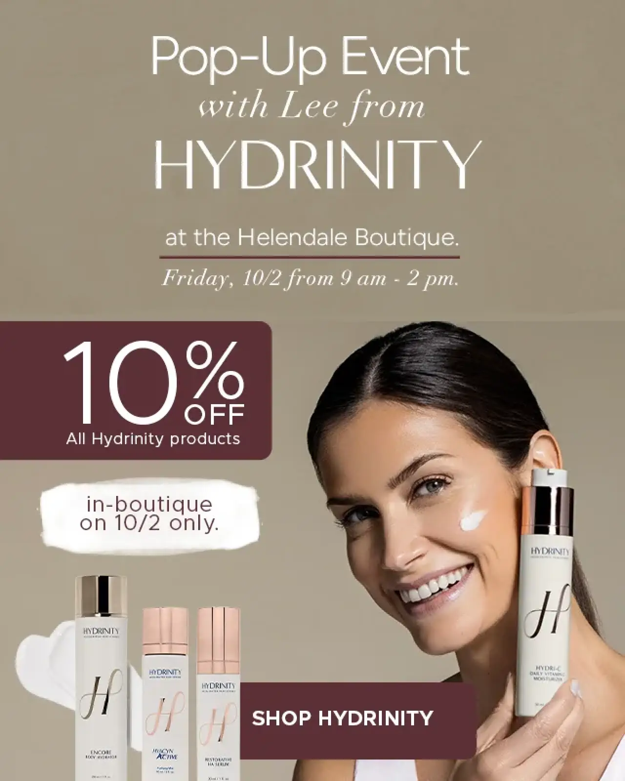 HYDRINITY POP-UP