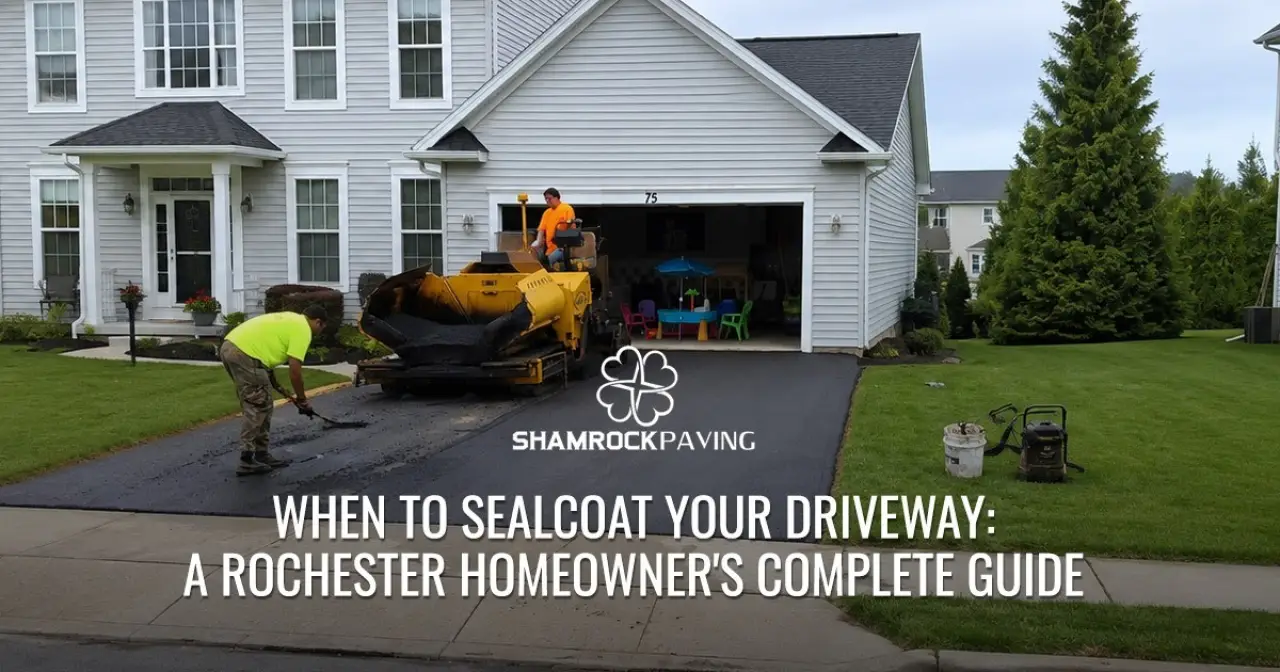When to Sealcoat Your Driveway: A Rochester Homeowner's Complete Guide
