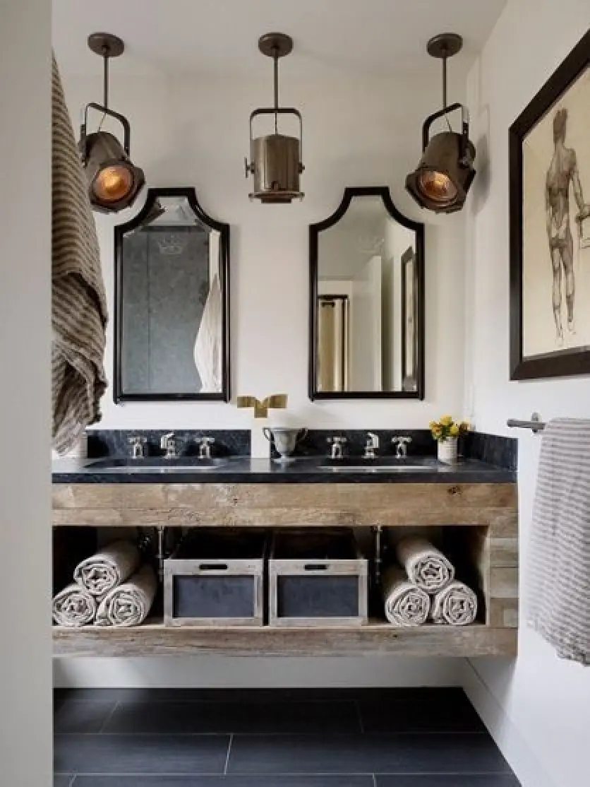 Floating Vanity with Open Storage