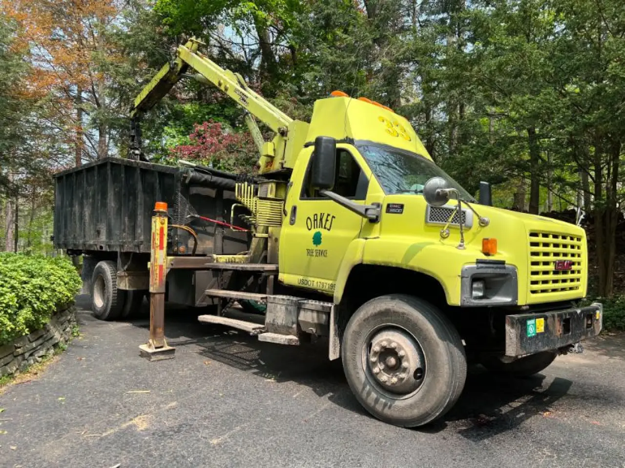 Oakes Tree Service completing a tree job in Rochester NY