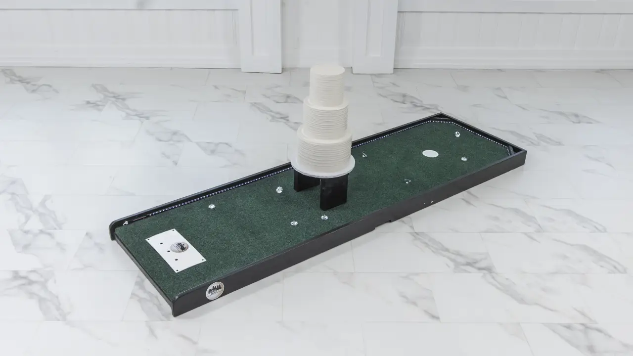 Wedding Mini Golf setup hole 1