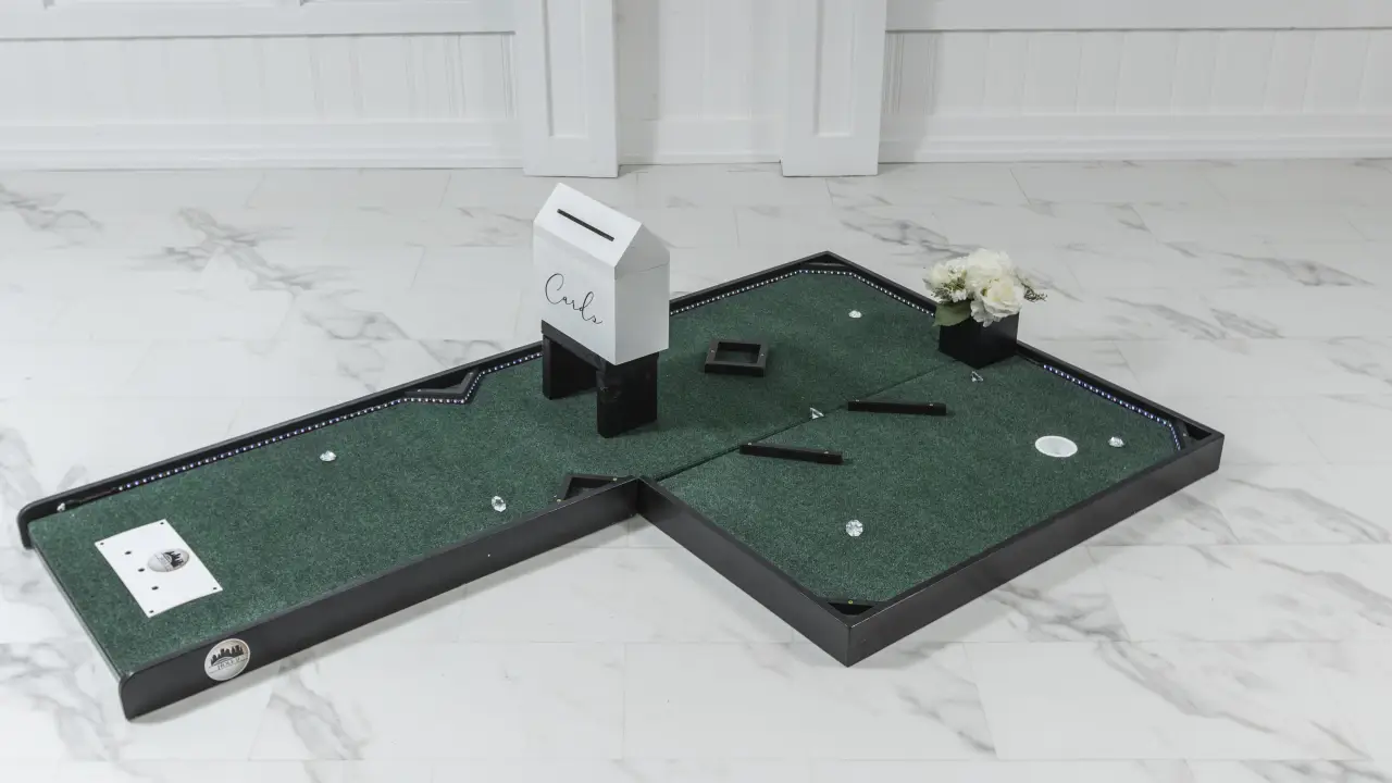 Wedding Mini Golf setup hole 9