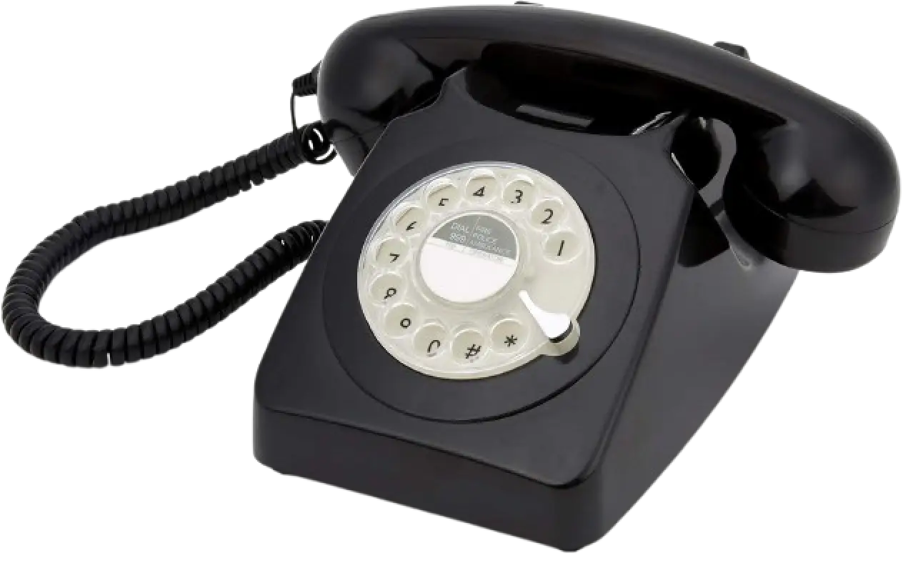 Black Vintage Audio Guest Book Phone