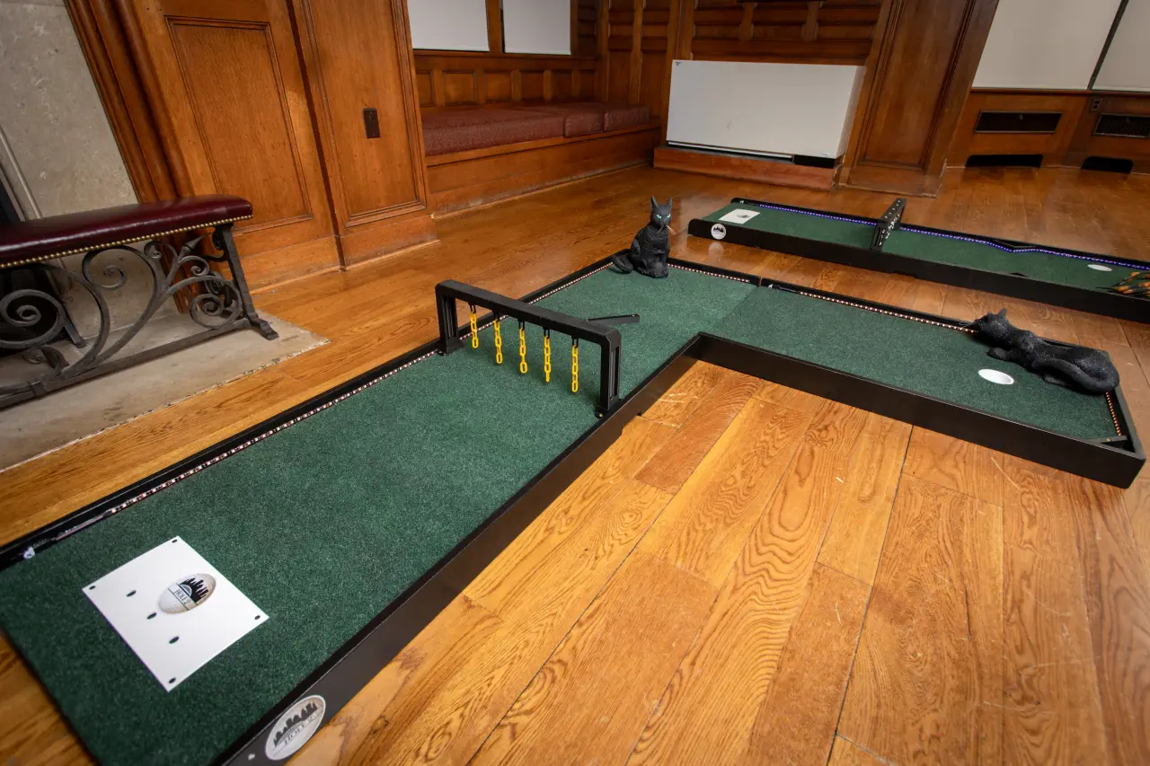 Halloween Mini Golf setup hole 2