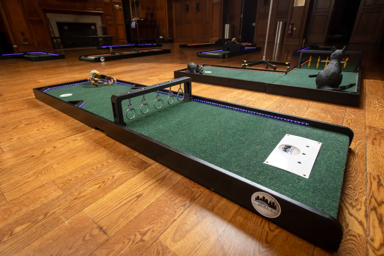 Halloween Mini Golf setup hole 3