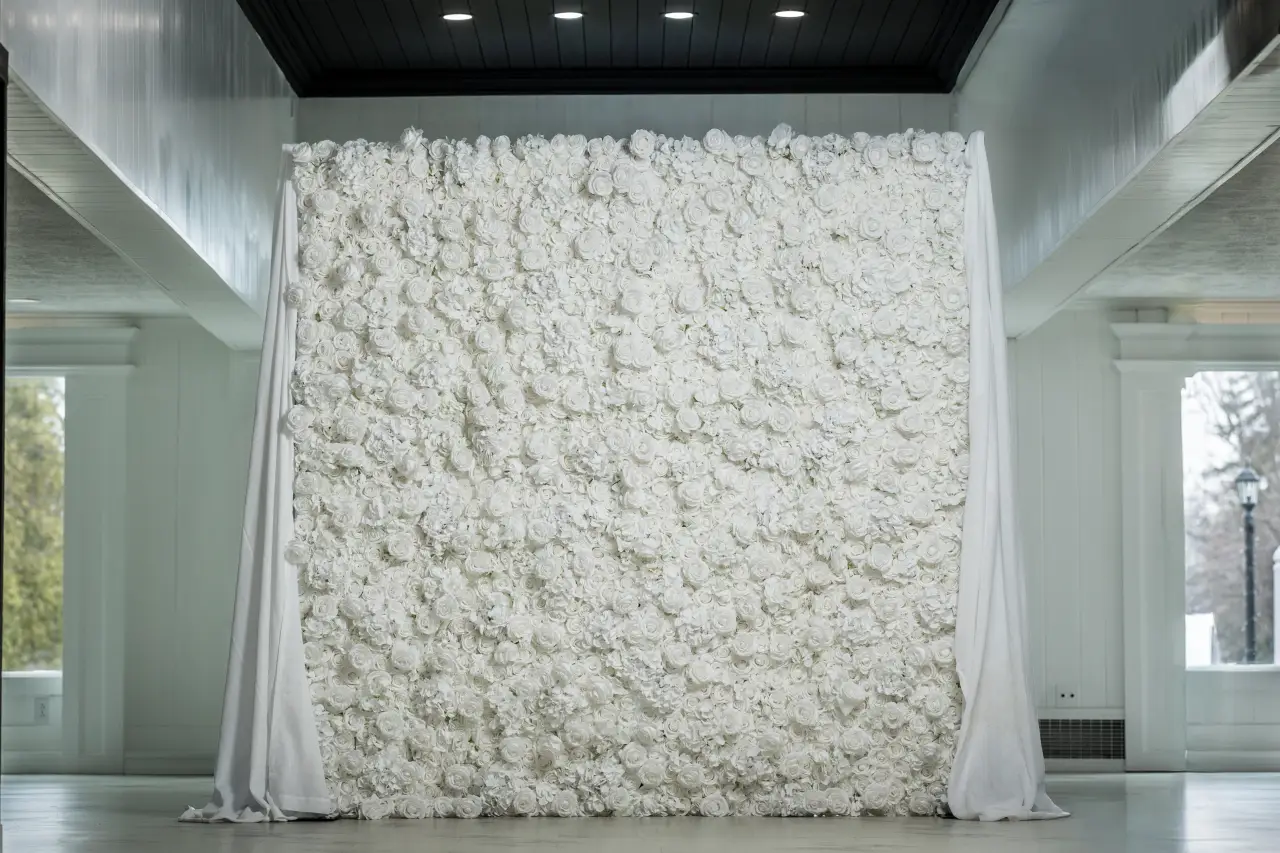 White Bliss flower wall