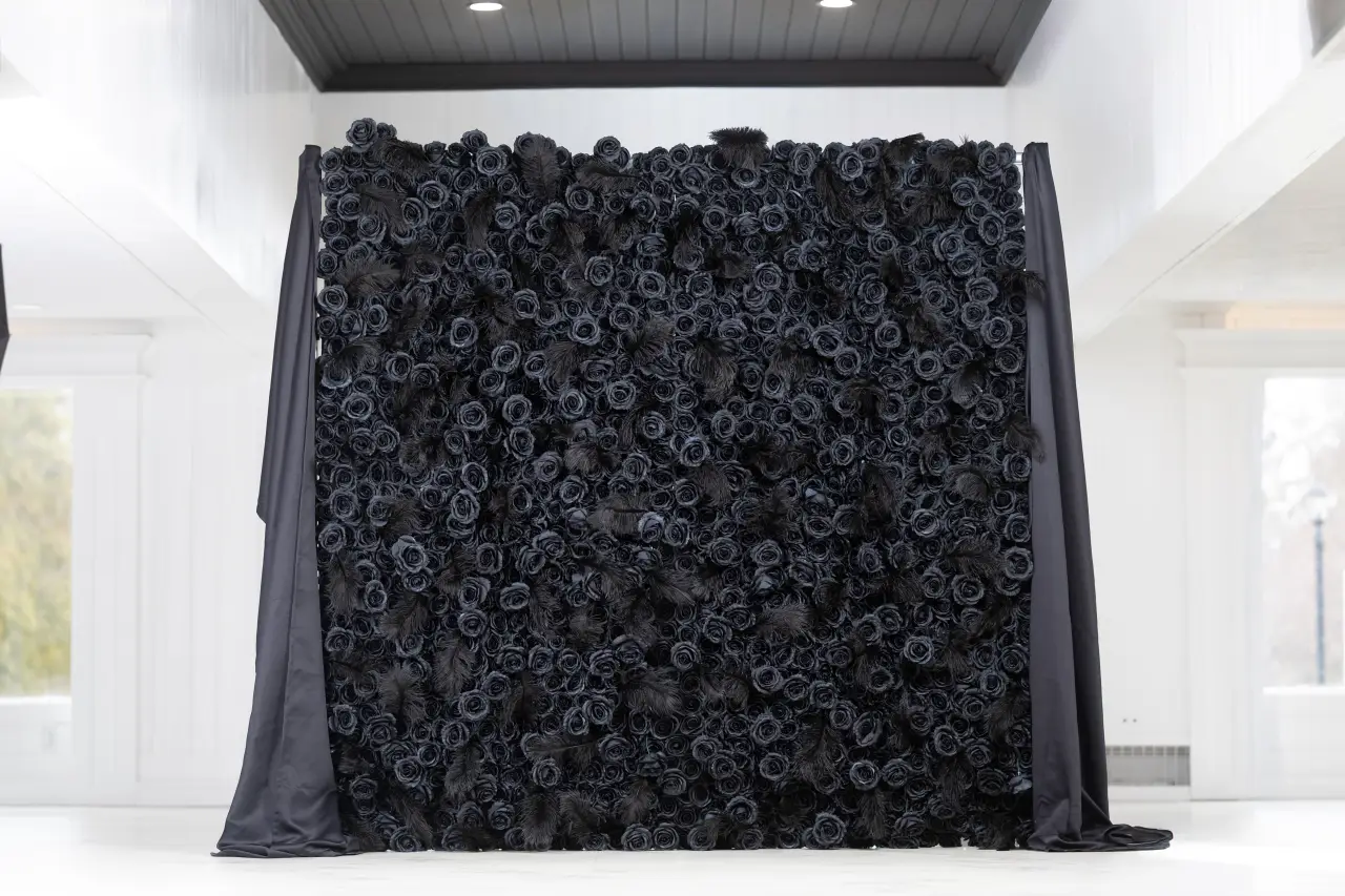 Midnight Bloom flower wall