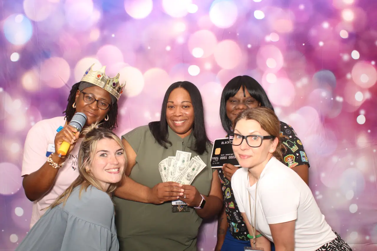 Professional purple sparkle backdrop