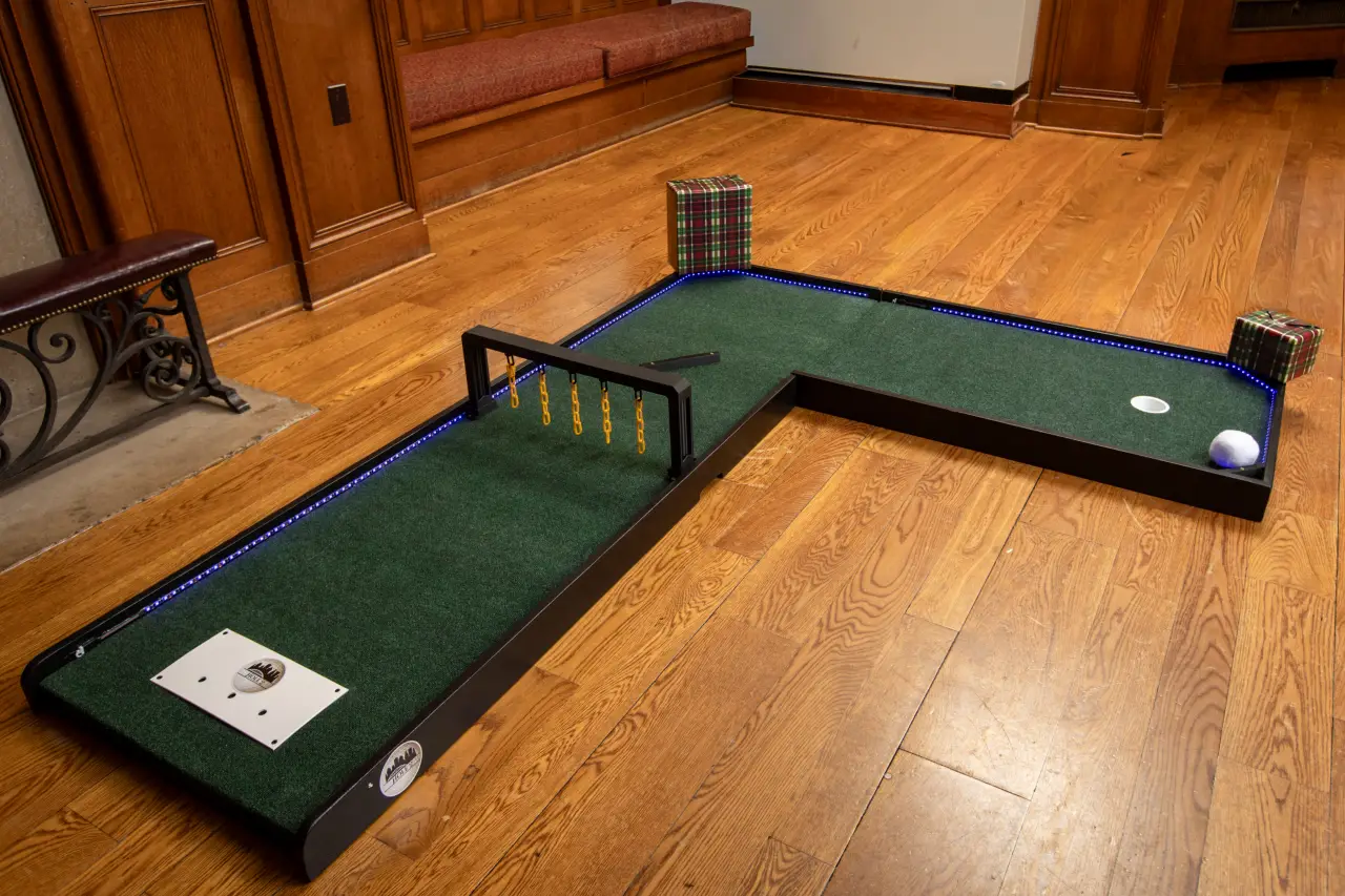 Winter Mini Golf setup hole 2
