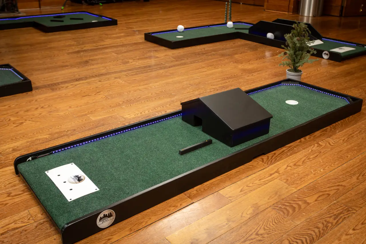 Winter Mini Golf setup hole 7