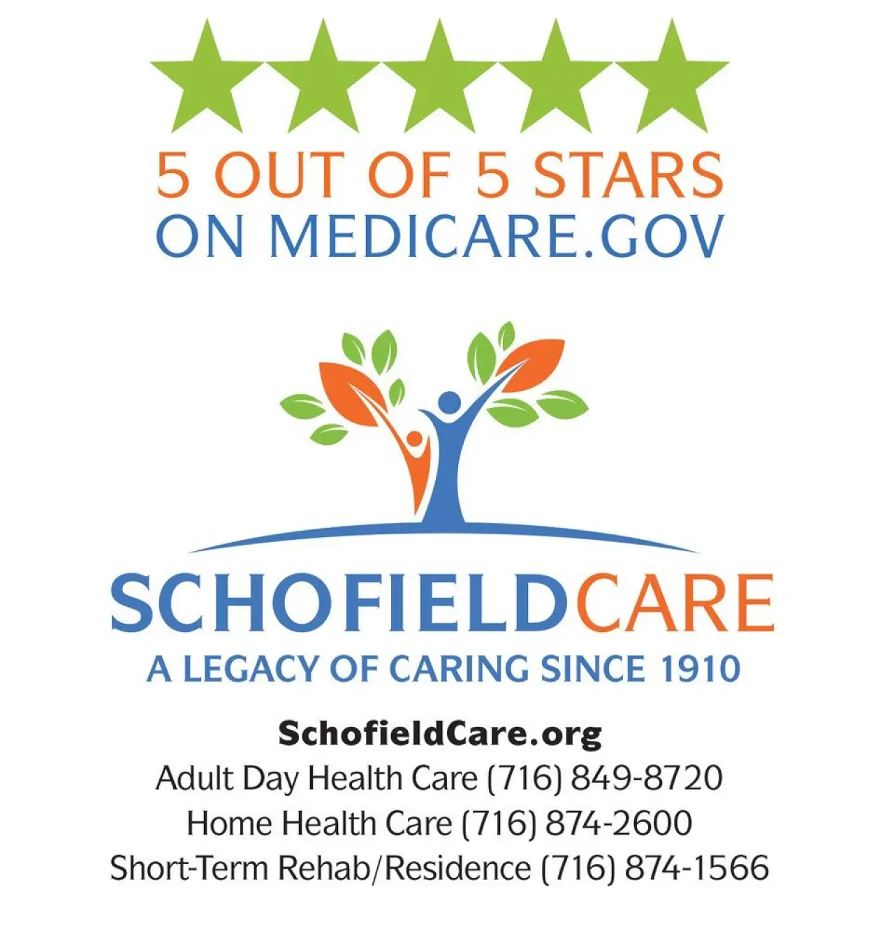 Schofield Residence Achieves 5-STAR Rating from Medicare.gov image