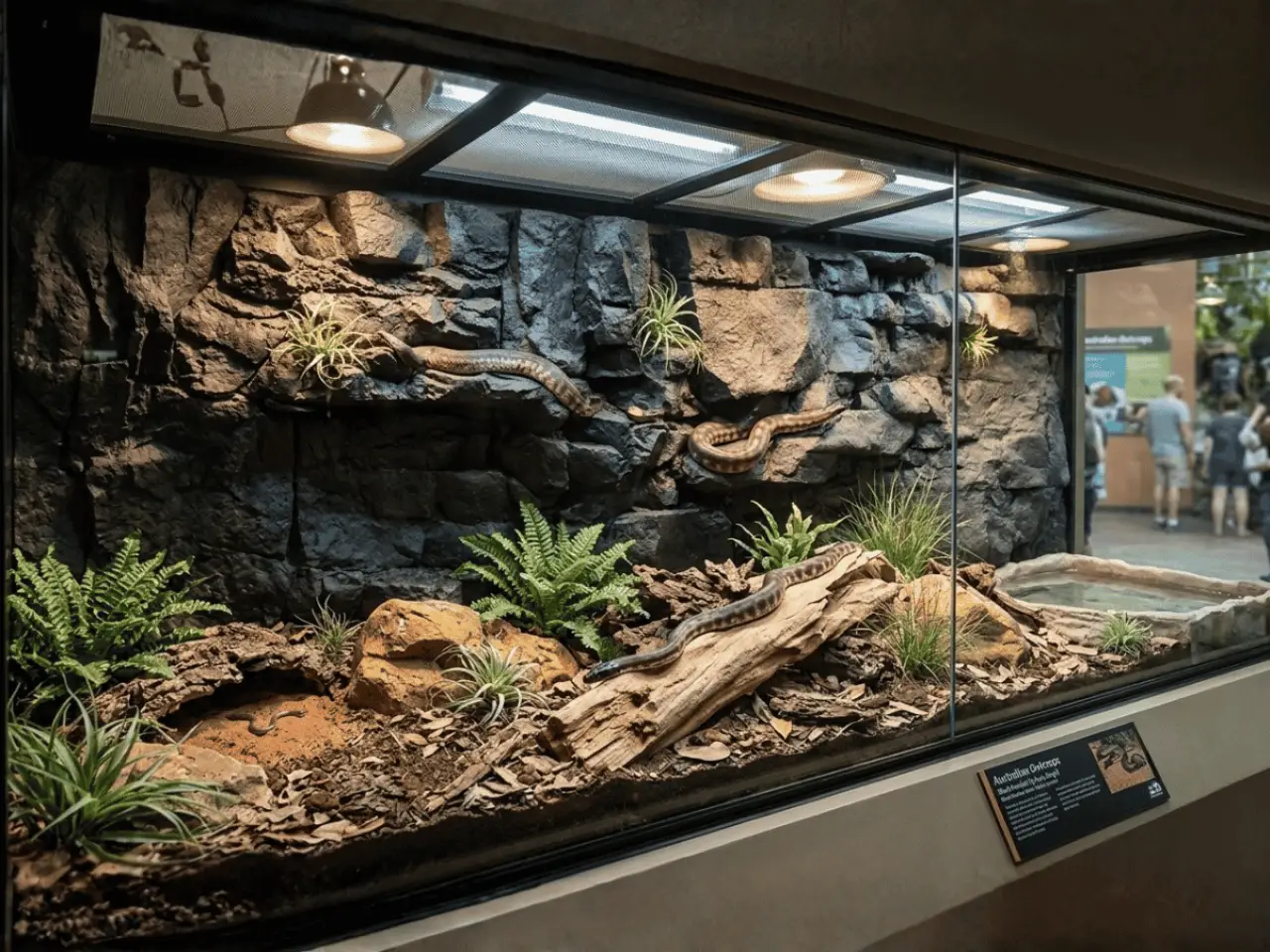 Cliff Series background flipped for a cave-effect snake or gecko vivarium