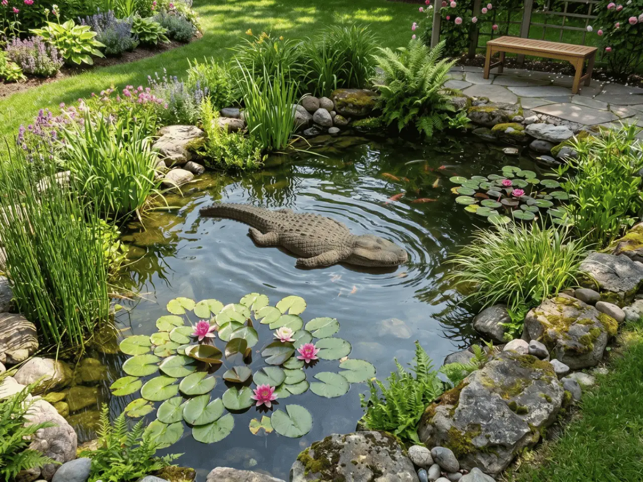 Floating Alligator 3