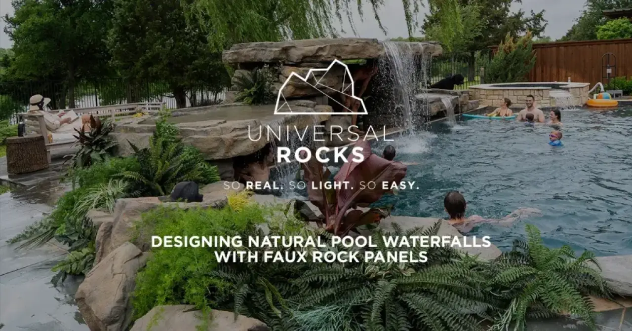 Designing Natural Pool Waterfalls with Faux Rock Panels