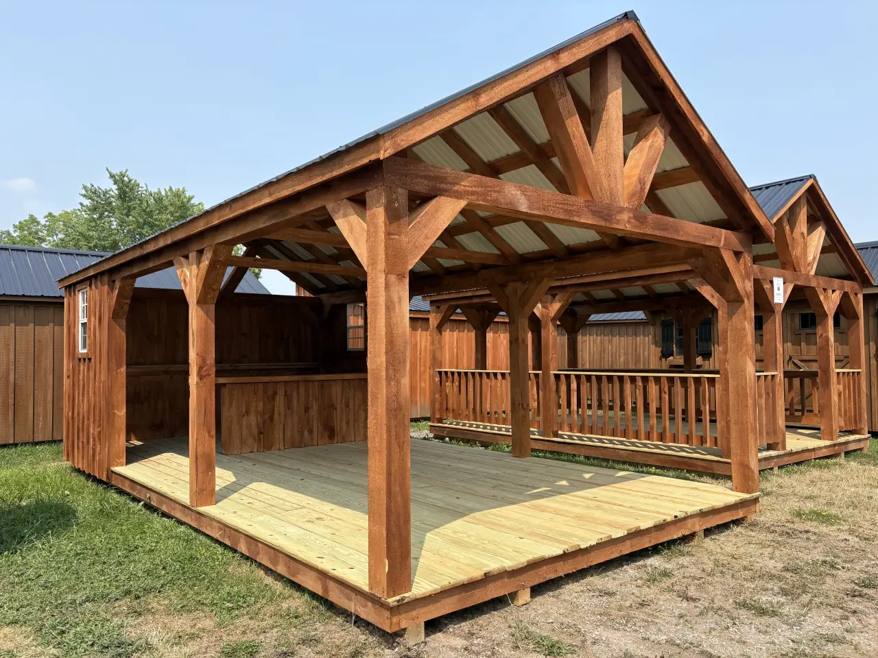 Post and beam pavilion