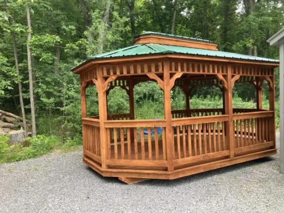 Rustic log pavilion Rochester NY