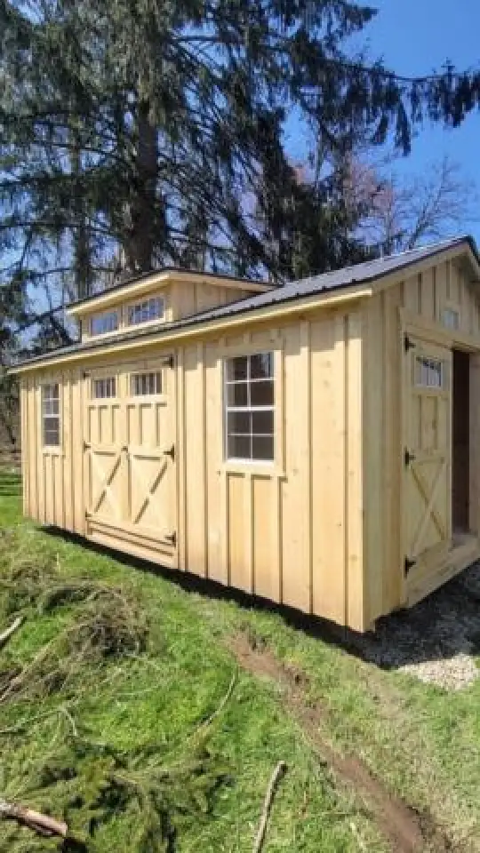 Shed exterior Western NY