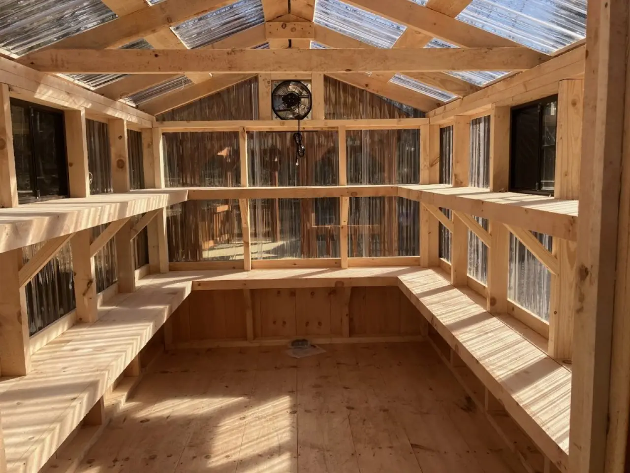 Greenhouse with fan Western NY