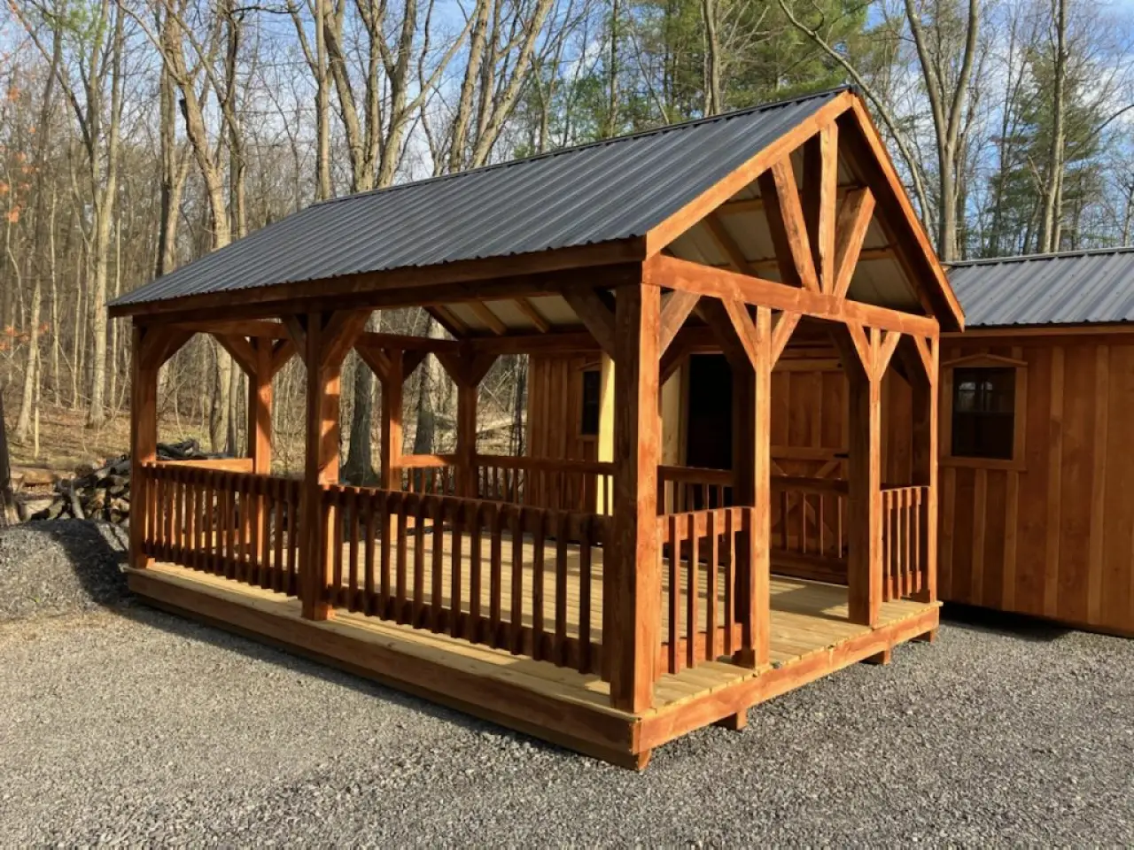 Post and beam pavilion