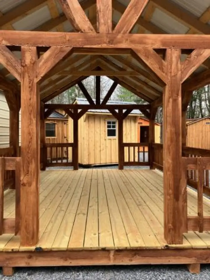 Post and beam pavilion