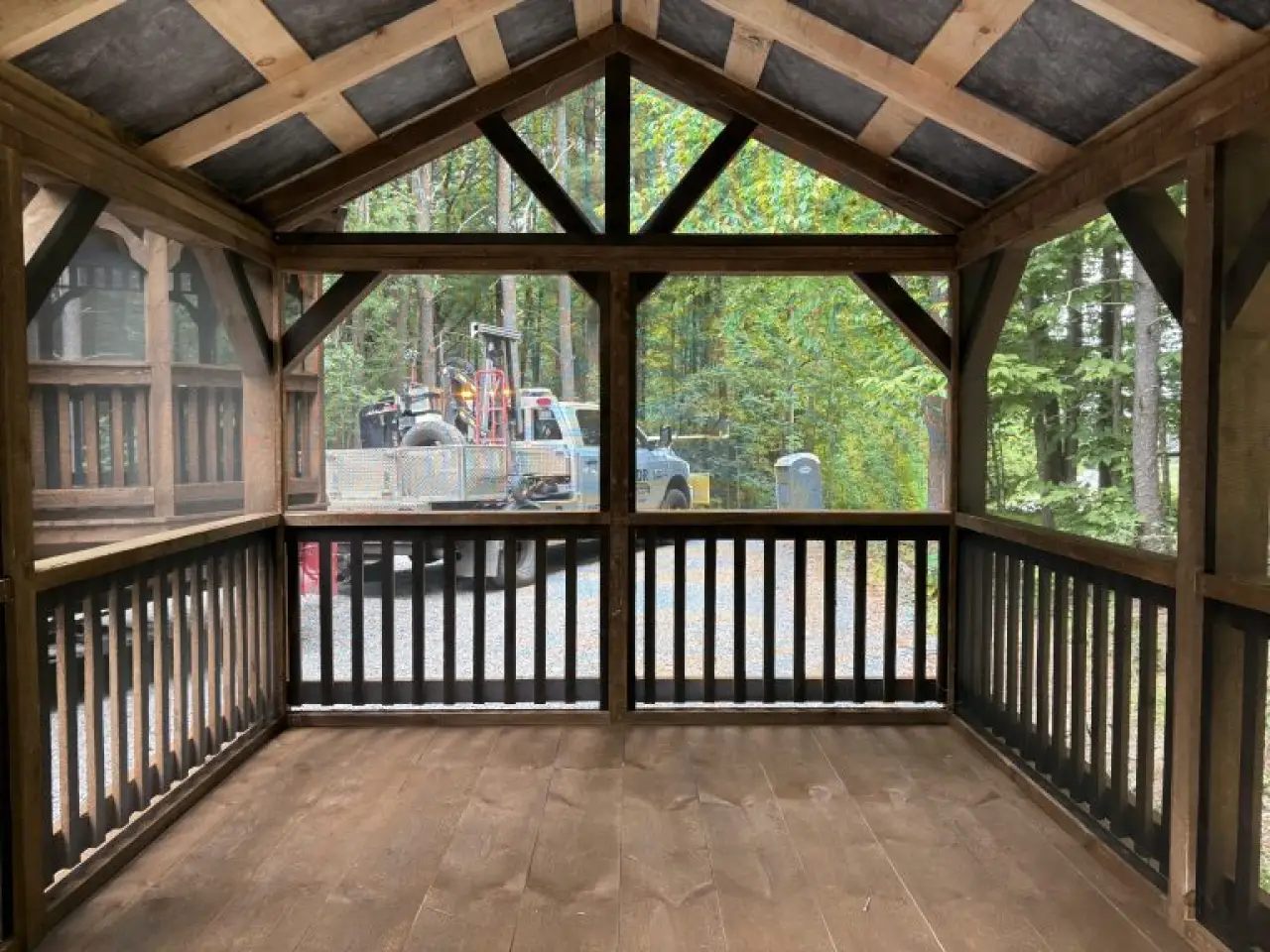 Screened pavilion