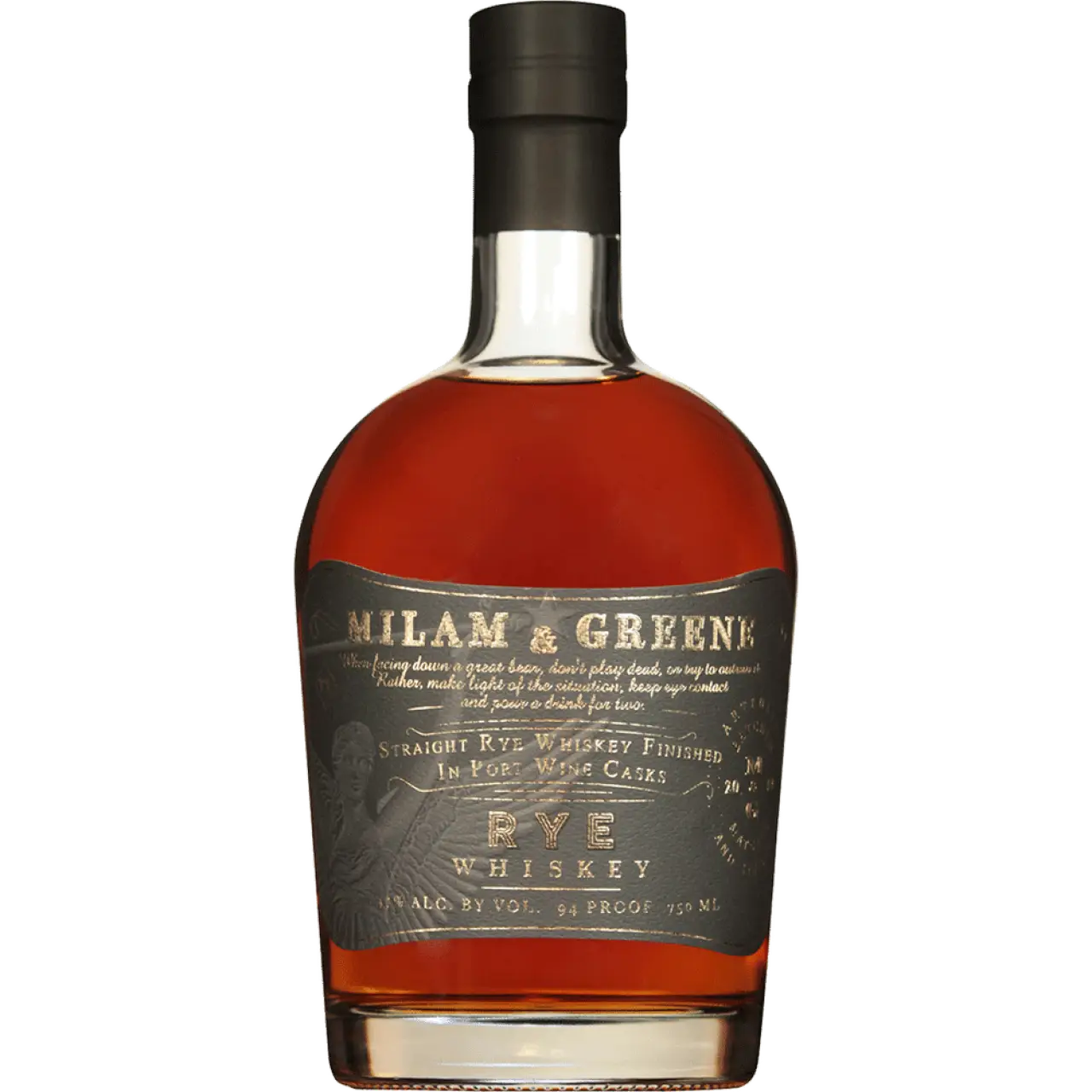 Milam & Greene Port Cask Finished Rye Whiskey 750ml