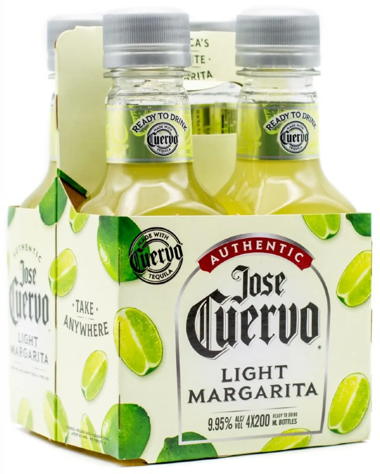 Jose Cuervo Authentic Light Margarita 4 Pack 4 X 200ml
