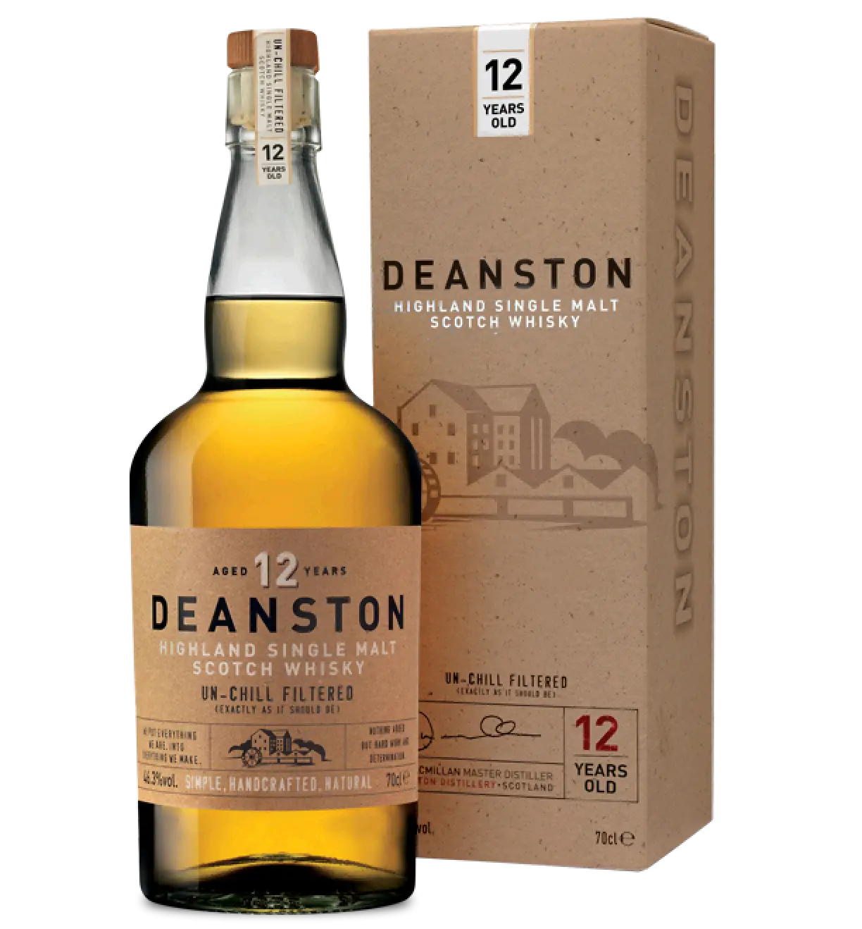 Deanston 12 Year Old Highland Single Malt Scotch Whisky 750ml