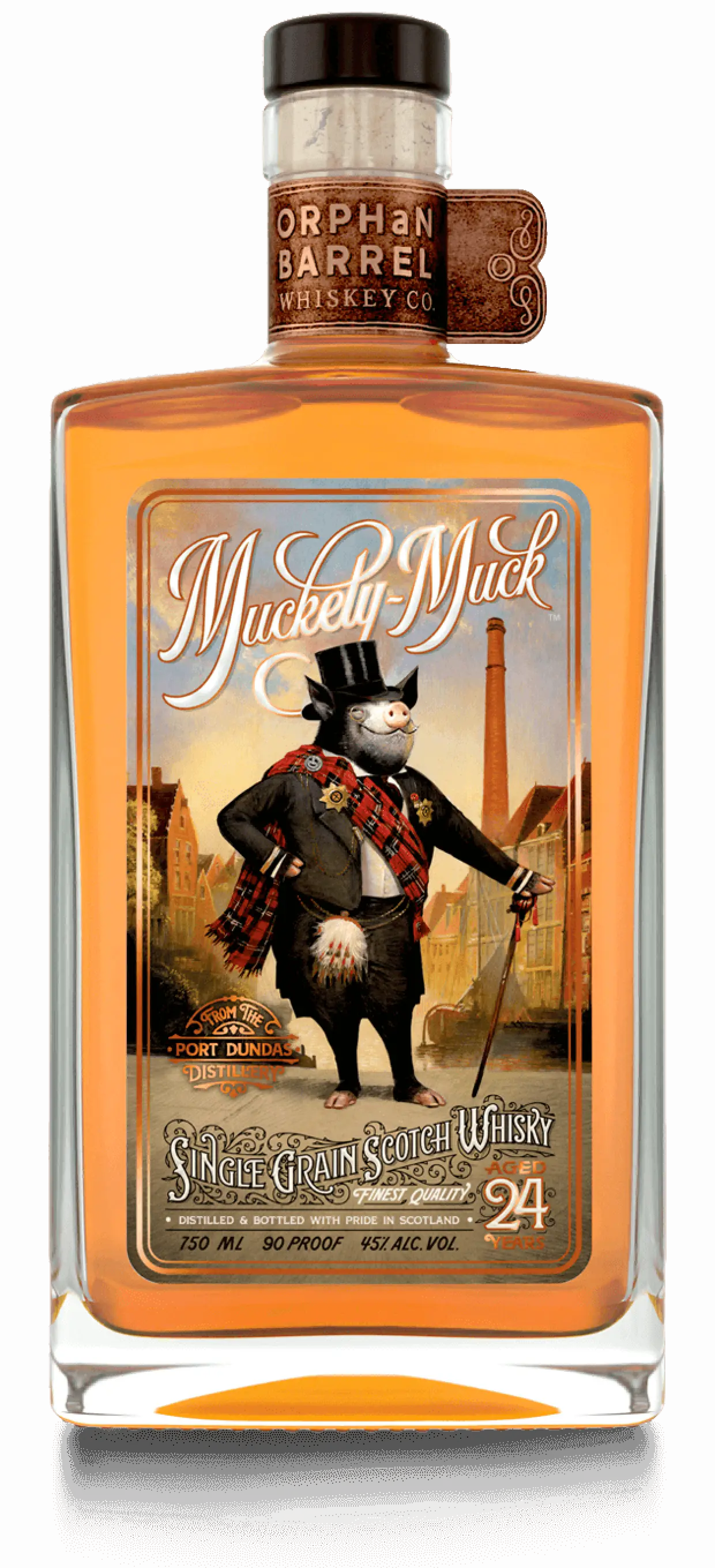 Orphan Barrel Muckety-Muck 24 Year Old Single Grain Scotch Whisky 750ml